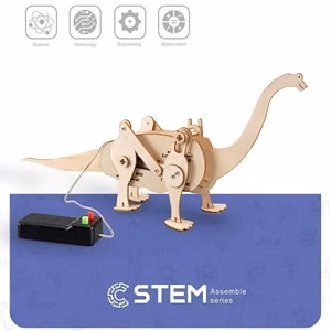 Medinis konstruktorius "Vaikščiojantis dinozauras", mokomasis modelis