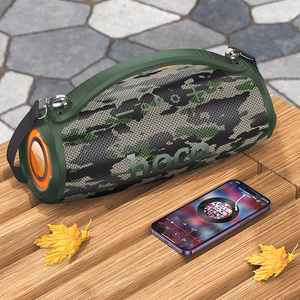 Wireless speaker LED 2 x 20W 4h Hoco HA4 camouflage green