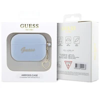 Guess GUAP2LSCHSB ausinių dėklas (m) - mėlynas Silicone Charm Heart Collection