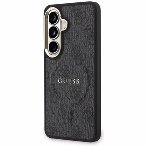 Guess dėklas 4G Embossed Ring MagSafe for Samsung Galaxy S26 juodas