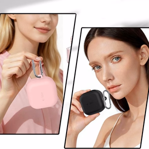 Tech-Protect Silikoninis Hook Dėklas for Samsung Galaxy Buds 4 / 4 Pro - rožinis