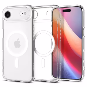 Spigen Ultra Hybrid Magnetinis dėklas telefonui iPhone 17 Air - Skaidrus ir baltas