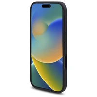 Guess GUHMP16XP4ROPEMCK iPhone 16 Pro Max 6.9" juodas kietas dėklas su 4G gėlių raštu MagSafe