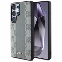 DKNY Odinis languotas raštas MagSafe dėklas Samsung Galaxy S25 Ultra - pilkas