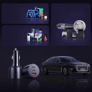 Orico PowerLink 165W USB-A + 2x USB-C automobilinis įkroviklis - juodas