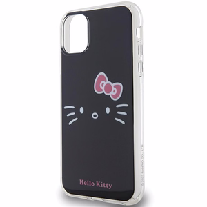 Hello Kitty IML katės veido dėklas telefonui iPhone 11 / Xr - juodas