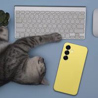 Dėklas SILICONE 2mm skirtas SAMSUNG S26 Ultra lemon