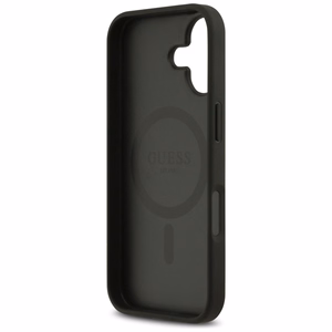Guess 4G Circle Classic Logo Magnetinis dėklas telefonui iPhone 17 - juodas