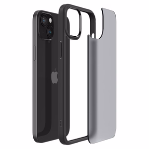 Spigen Ultra Hybrid dėklas, skirtas iPhone 15 6.1", matinis juodas