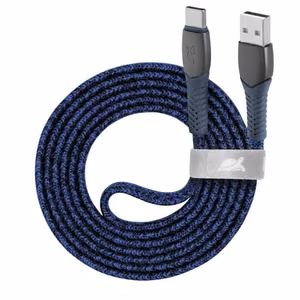 RIVACASE PS6102 BL12 USB-C - USB 2.0 kabelis, 1.2 m, mėlynas