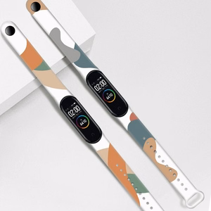 Moro dirželis Xiaomi Mi Band 5 / 6 silikoninis laikrodžio dirželis su raštu 6