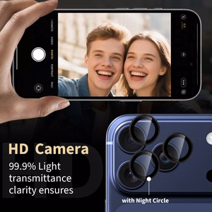 Tech-Protect Camring Fit+ kameros dangtelis, skirtas iPhone 14 Pro / Max / 15 Pro / Max / 16 Pro / Max / 17 Pro / Max – mėlynas