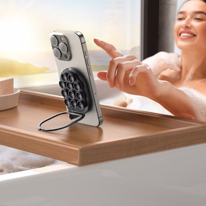 Magnetinis telefono laikiklis su siurbtukais Joyroom JR-ZS418 juodas