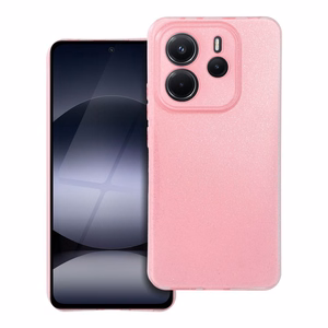 Skaidrus dėklas 2 mm BLINK Xiaomi Redmi NOTE 14 4G (GLOBAL - 164,84mm x 78,15mm x 8,16mm) rožinis