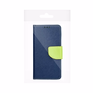 Чехол-книжка для Xiaomi Redmi NOTE 13 PRO 4G Fancy Book тёмно-синий / лаймовый
