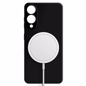 3mk Hardy Silicone MagCase dėklas telefonui Samsung Galaxy S25 Edge - juodas