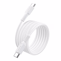 USB kabelis Borofone BX116 60W USB-C to USB-C 1.0m baltas