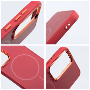 FRAME MAG COVER dėklas telefonui suderinamas su MagSafe SAMSUNG S25 FE fuksija