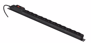 Activejet COMBO 12 socket power strip 3m black