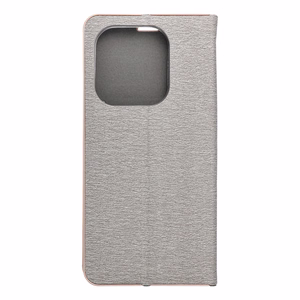 LUNA Knyga Auksinė Xiaomi Redmi Note 14 4G (GLOBAL - 164,84mm x 78,15mm x 8,16mm) sidabrinė