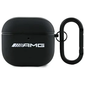 AMG odinis baltas logotipas dėklas AirPods 4 - juodas / baltas