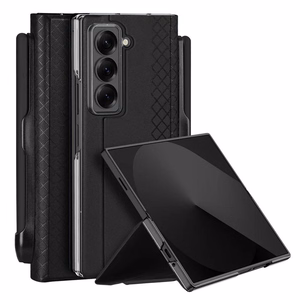 DUX DUCIS dėklas BRIL su rašiklio laikikliu skirtas SAMSUNG Z Fold SE/W25 juodas