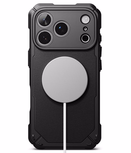 Ringke Rugged Gear Magnetic MagSafe dėklas iPhone 18 Pro Max / 17 Pro Max, juodas