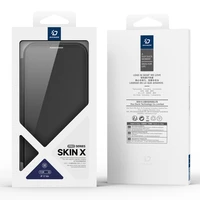 Dux Ducis Skin X Pro dėklas telefonui iPhone 17 Air su pinigine, suderinamas su MagSafe – juodas