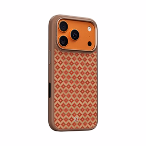 "Benks" magnetinis šarvas "Pro Armor Grid Kevlar korpusas su metaliniu rėmu 600D (YB69), skirtas Iphone 17 Pro orange