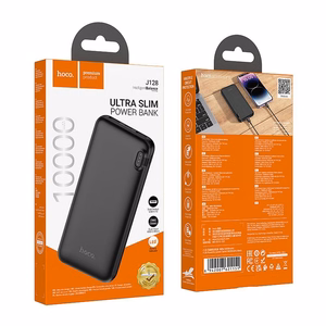 HOCO išorinė baterija 10000 mAh 2A J128 juoda