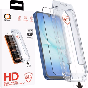 Tel Protect Dust-Free Easy Fit Full Glue 6D grūdintas stiklas skirtas Samsung Galaxy A16/A17 4G/5G juodas
