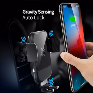 "Rock" magnetinis gravitacinis automobilio laikiklis EDZ-03 indukcija į oro angą, juodas