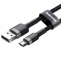 Baseus kabelis Cafule USB - micro USB 3,0m 2A pilkas-juodas