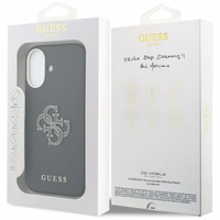 GUESS dėklas IPHONE 17 GUHCP17S5PS4RGGK (PU FW Resin Logo), juodos spalvos