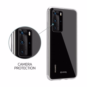 Crong Crystal Slim dėklas, skirtas Huawei P40, skaidrus