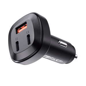 Acefast automobilinis įkroviklis 66W 2x USB Type C / USB, PPS, Power Delivery, Quick Charge 4.0, AFC, FCP, SCP juodas (B3 juodas)