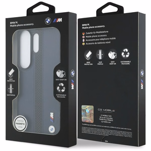 BMW Perforated Stripe Logo MagSafe Dėklas for Samsung Galaxy S26 Ultra - tamsiai mėlynas