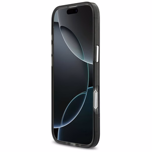 Karl Lagerfeld IML Choupette galvos logotipo magnetinis iPhone Air dėklas - juodas