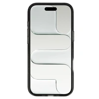 Blizgantis magnetinis dėklas telefonui Iphone 17 Air, juodas, permatomas