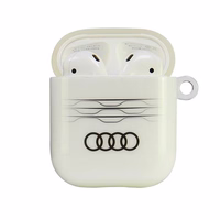 Audi IML geometrinis raštas dėklas AirPods 1 / 2 - baltas