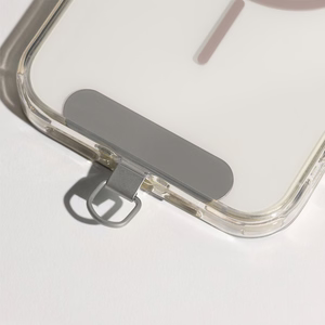 Phone insert metallic sidabrinis