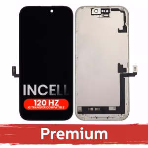 LCD ekranas suderinamas su iPhone 17 juodas (120Hz / INCELL / Premium) nuimamas IC
