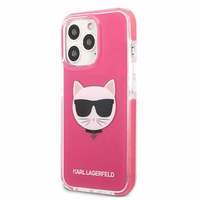 KARL LAGERFELD KLHCP13LTPECPI IPHONE 13 PRO / 13 6.1 "DĖKLAS FUCHSIA / FUSCHIA CHOUPETTE HEAD