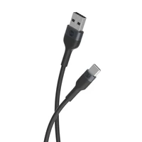 Forever lankstus kabelis USB - USB-C 1,0 m 3A juodas