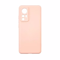 Beline Dėklas Silicone Xiaomi 12 rožinis auksinis