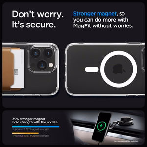 Spigen Ultra Hybrid Mag dėklas su MagSafe iPhone 15 Pro - baltas