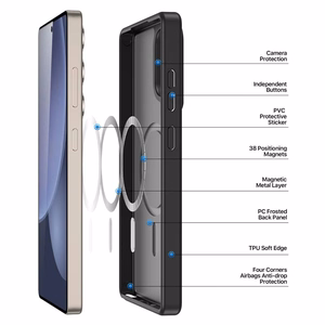 DUX DUCIS чехол YIND совместим с MagSafe для Samsung S25 Ultra чёрный