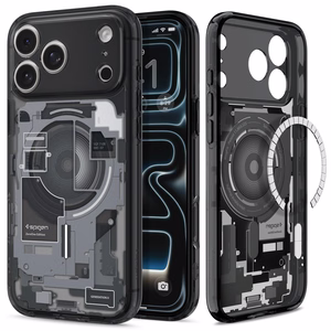 Spigen Ultra Hybrid MagSafe Zero One dėklas iPhone 18 Pro / 17 Pro, juodas