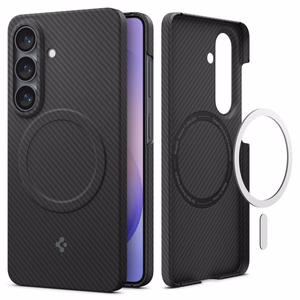 Spigen AirSkin Aramid Mag MagSafe dėklas Samsung Galaxy S26 - juodas