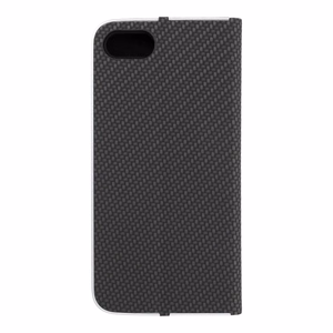Dėklas telefonui (m) - LUNA Book Carbon IPHONE 7 / 8 / SE 2020 / SE 2022 juodas
